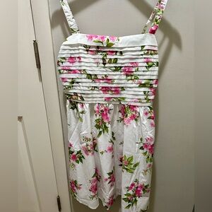 Blu Pepper Floral Tucked Mini Dress